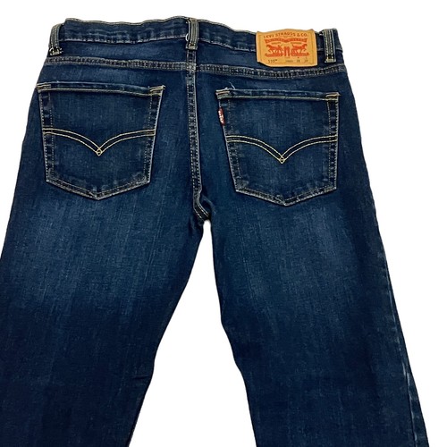 Jeans ajustados azules Levi's 510 para niños 16R 28W 29L denim elástico - Imagen 7 de 12