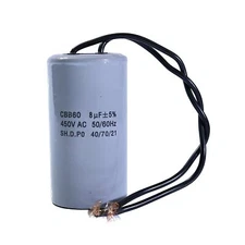 1Pcs 8uF CBB60 AC450V 50/60Hz Starting Capacitor For Washing Machine Pump Motor