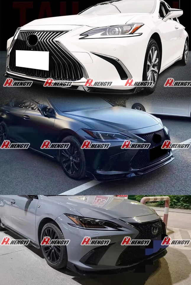 Para Lexus ES ES300 ES350 18-25 Frontal Trasero Labio Divisor Falda Lateral Aspecto Carbono Foto 4 de 4