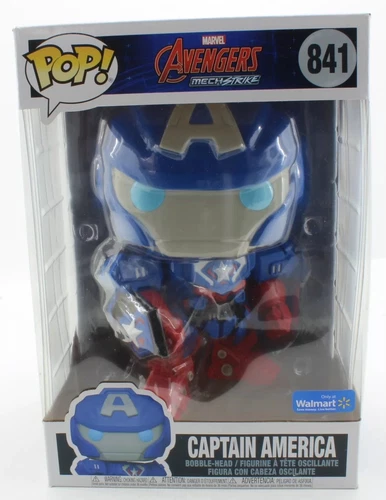 Funko Pop! - Avengers Mechstrike Capitán América 841 Walmart - 10" Bobblehead