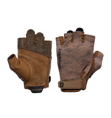 Harbinger Men's Pro Weight Lifting Gloves 3.0 - Tan Camo - Picture 3 of 13