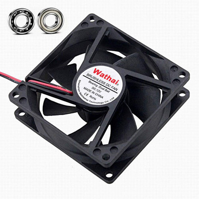 80Mm X 25Mm DC Brushless Case Cooling Fan 12V 0.35A Ball Bearing 4500RPM High Sp
