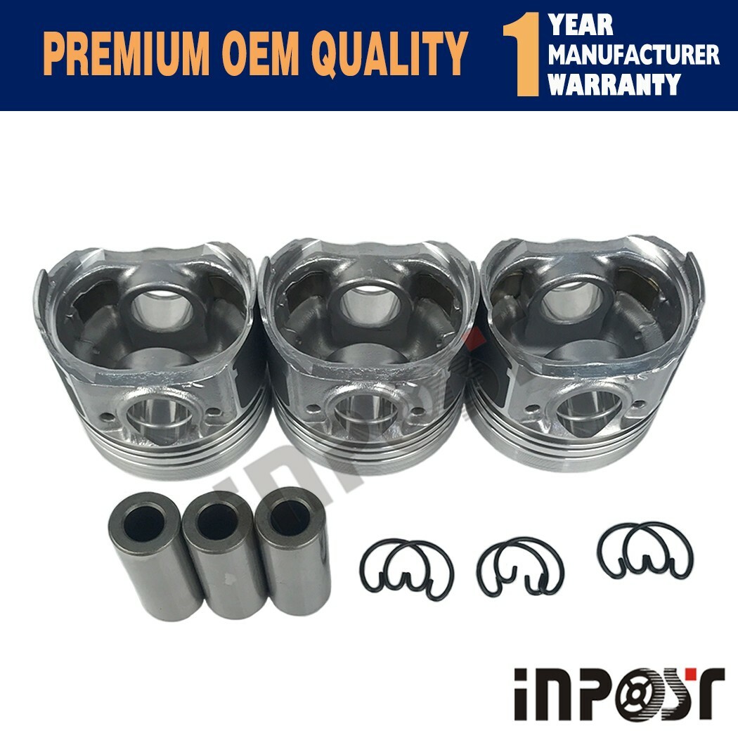 Piston + Ring Kit Set STD 67mm for Kubota D722 x 3 PCS