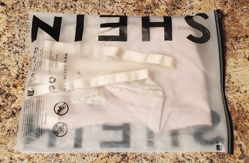 Traje Shein Desnudo/Beige Encaje Borde Cremallera Frontal Forma Talla GRANDE NUEVO EN CAJA - Imagen 21 de 24