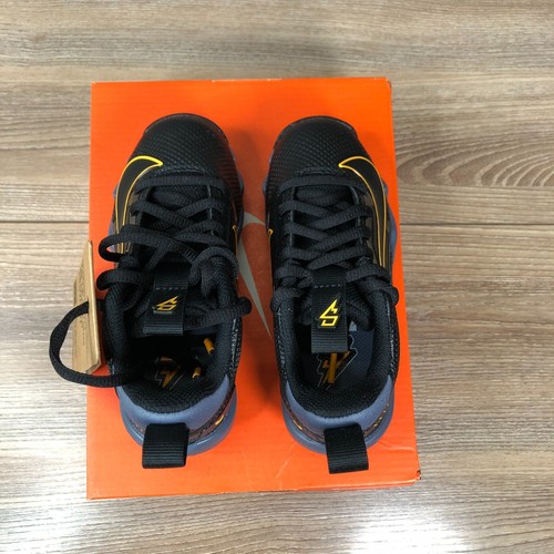 Nike Saquon Barkley Football Cleats Youth Black Yellow HF4325-001 Size 10 C - Picture 6 of 10