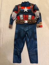 Authentic DISNEY Marvel Avengers Captain America Costume Size 5/6 children
