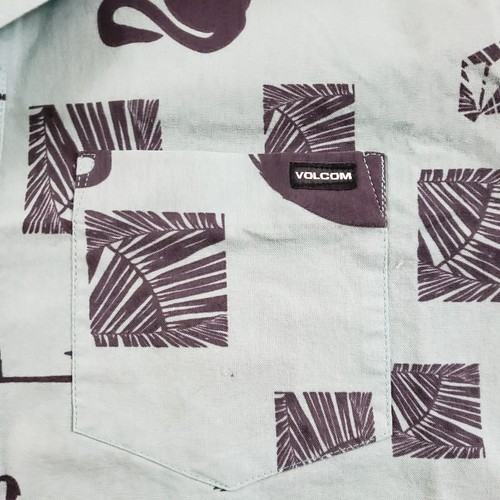 Volcom Shirt Mens Extra Large Blue Outdoor Skateboarding Surfing Camp Adult - Picture 4 of 10