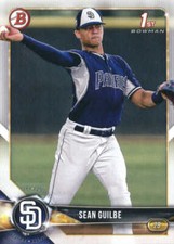 2018 Bowman Draft #BD144 Sean Guilbe 