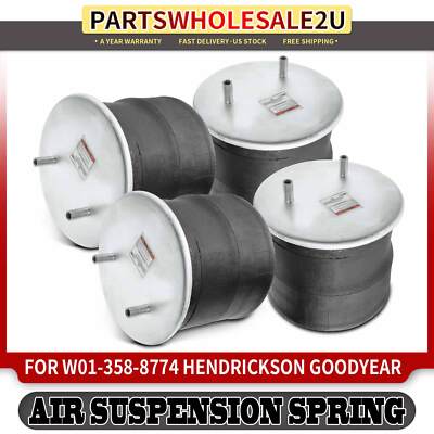 4x Air Suspension Spring Bag for Hendrickson ContiTech Watson & Chalin Firestone