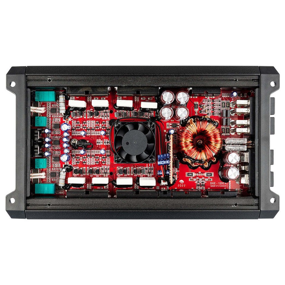 DS18 SXE-1200.4 Car Amplifier Full-Range Class A/B 4-Channel - Compact ...