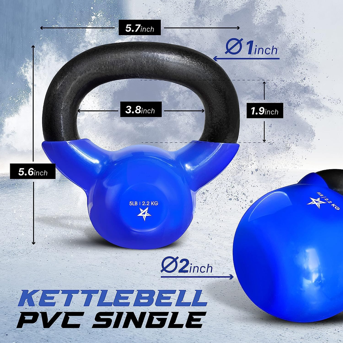 Kettlebell Weight Cap Kettlebells For Sale Tone Fitness PVC Coated
