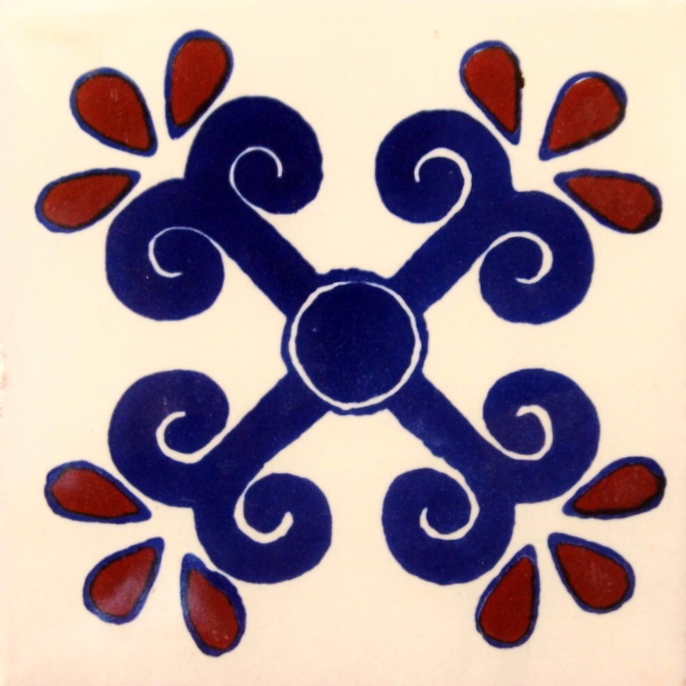 DESIGN C#049 MEXICAN HANDMADE TILE, GET AS MANY YOU NEED !! | eBay