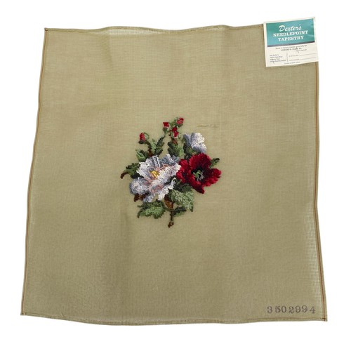 Tapestry Needlepoint Chair Seat Covers Completed Floral Canvas Dexters 3502994 - Picture 8 of 11