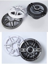 Clarion CMSP-651-SWG Marine 6.5" Speakers 2-Way 100w Pair Gray White Grilles
