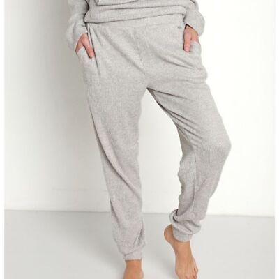 Calvin Klein Ease joggers pajamas lounge Gray ribbed wide waist  MED