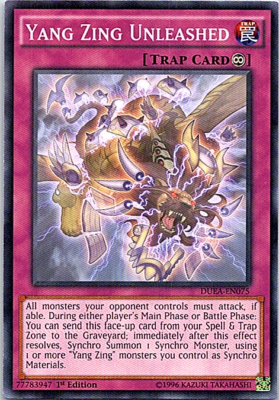 Yang Zing Unleashed DUEA-EN075 Yu-Gi-Oh! Card Light Play 1st Edition