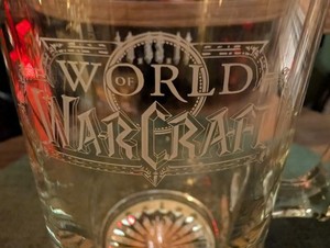 World of Warcraft Commemorative Staff Mug Launch release day 11/23/04 WOW RARE