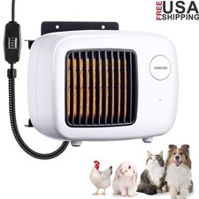 Wall Mount Pet House Heater Fast Heating Overheat Protection Indoor Outdoor 600W