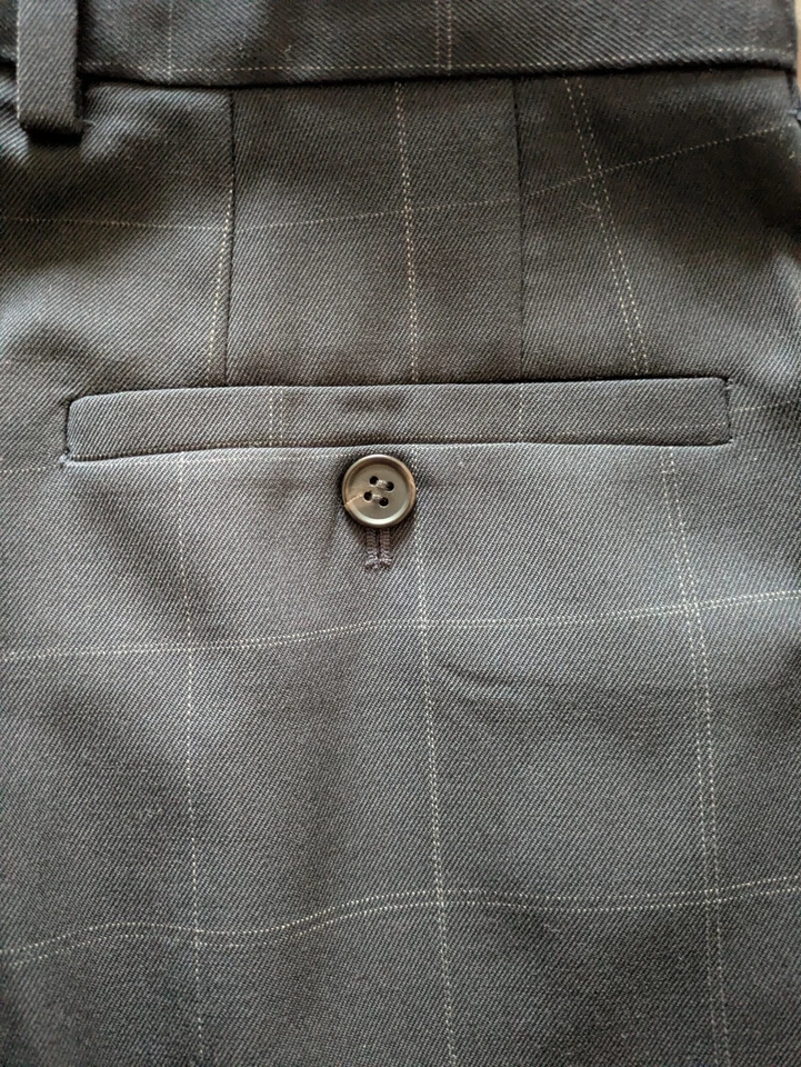 COS Window Pane-Check Trousers Size 6 EUR 34 - Image 3 of 4