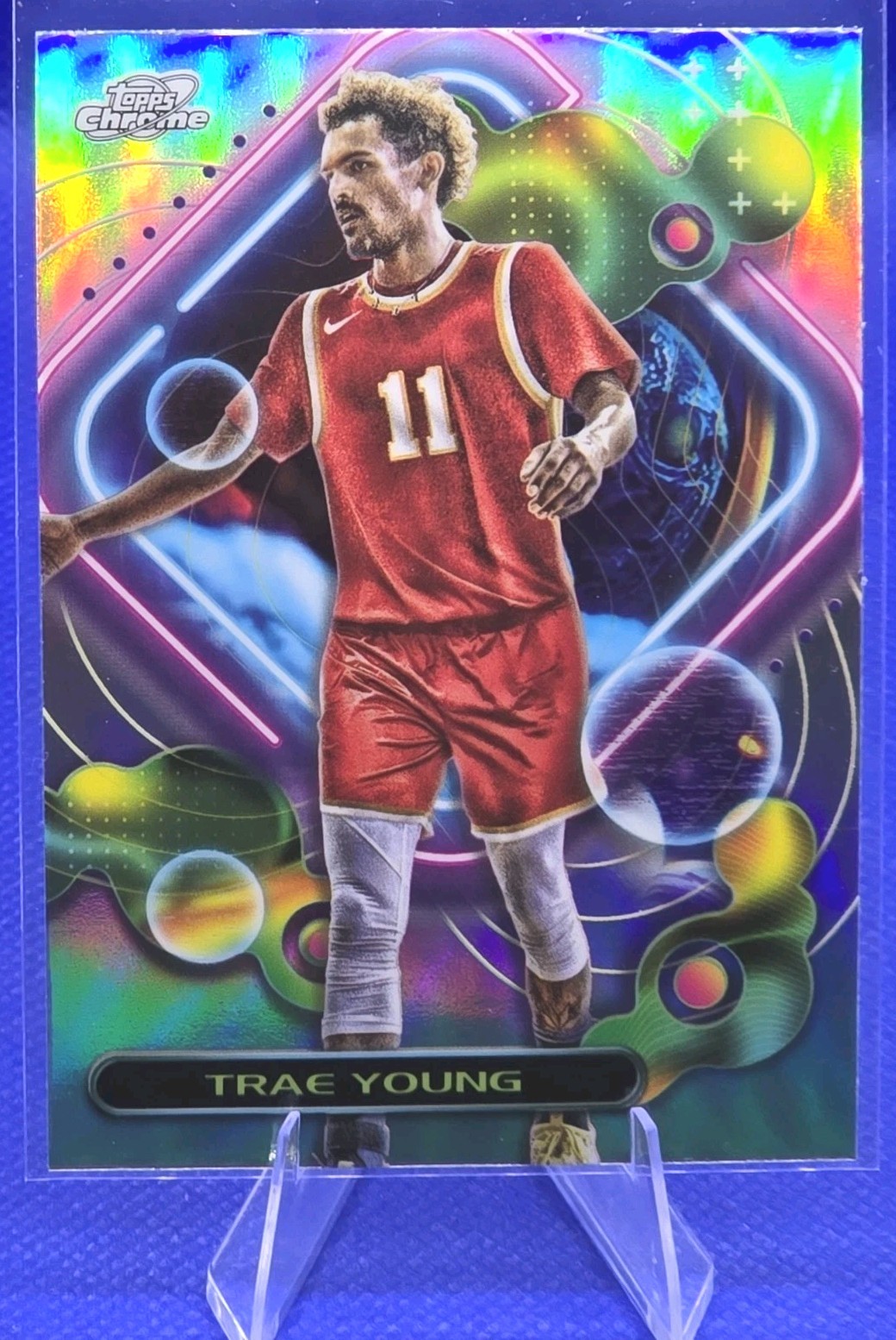 2023-24 Topps Cosmic Chrome - Trae Young #1 Refractor - Atlanta Hawks, Wizards