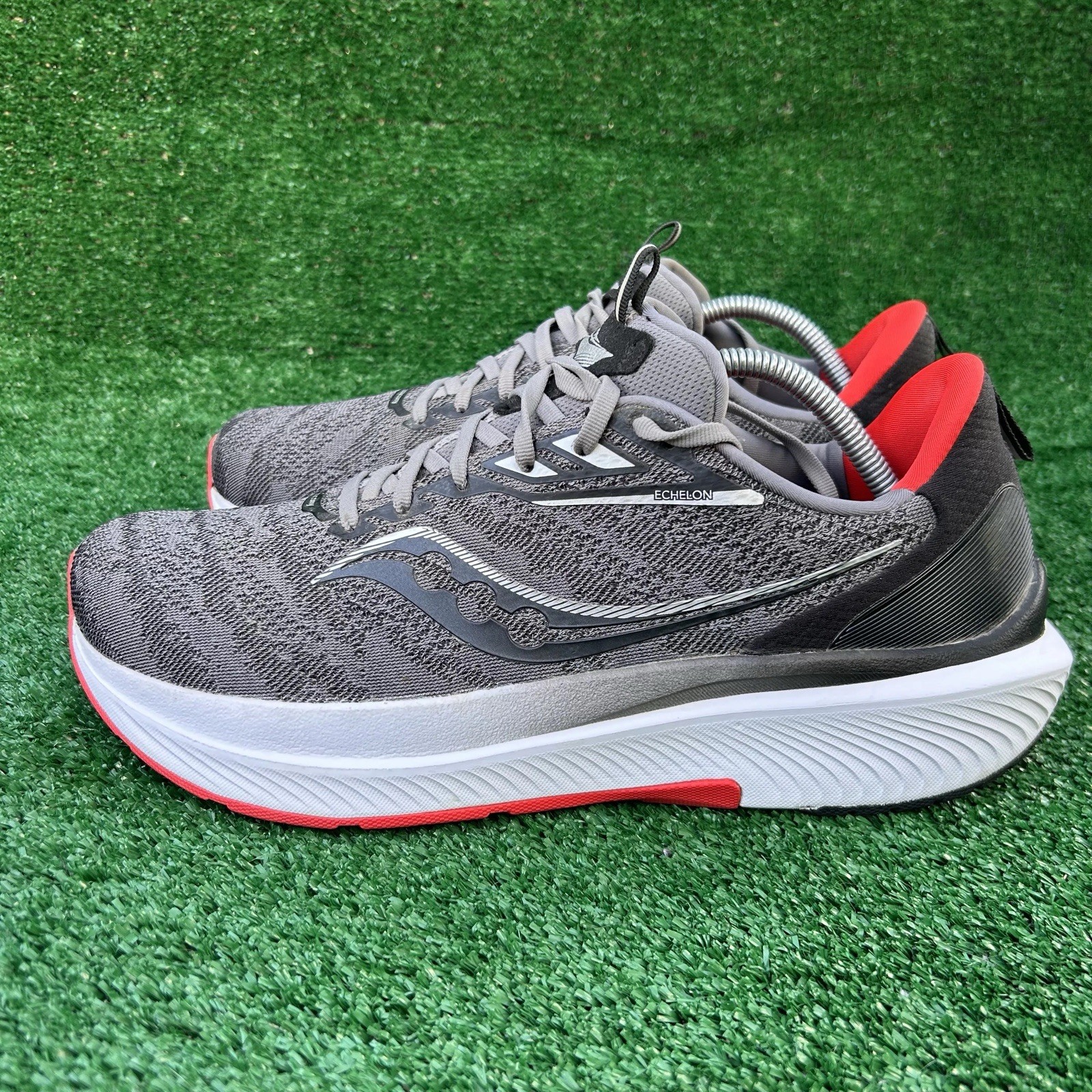 SAOLA Scarpe da corsa Saucony Echelon 9 sneakers uomo 11 5 nero antracite rosso S20765 20