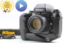 LCD No Leak  MINT  Nikon F4S 35mm Film Camera AF 50mm f1.4 D Lens From JAPAN