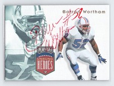 1997 Playoff Absolute Beginnings Unsung Heroes AUTOGRAPH #12 Barron Wortham