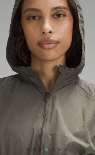 Lululemon Ruched Ribbed-Waist Jacket Army Green size S - Picture 4 of 12