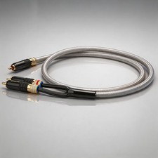 OCC Silver Plated HiFi Audio Splitter Subwoofer Cable RCA Male to 2 RCA Male