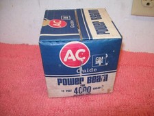 Vintage Nos Ac Gm Guide 4000 12 Volt Sealed Power Beam Lamp Replaces 4002