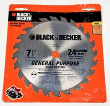Black & Decker 7-1/4” Circular Saw Blade General Purpose Wood 24 Teeth 73-367