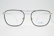 Brille KBL LANCASTER Titanium Silber Schwarz Oval Brillengestell eyeglasses Neu