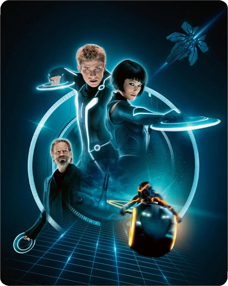 NEW Tron Legacy 4K SteelBook UHD Blu-ray (UK)[2010] No Dent - Ships Next Day - Image 3 of 4