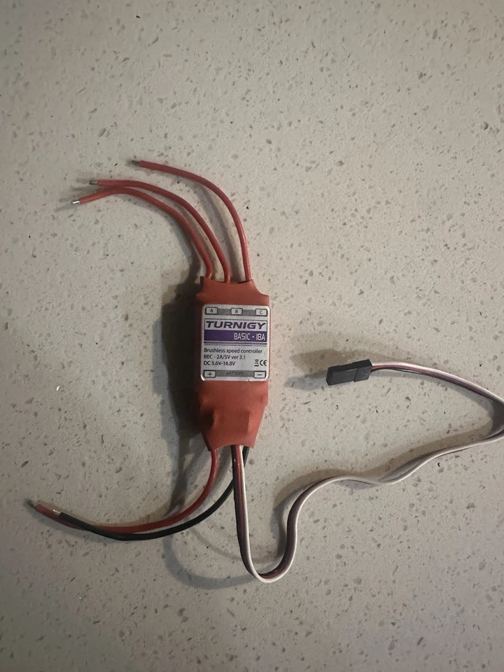 Turnigy Plush 18amp ESC Brushless Motor Speed Controller Plush 18A Lot Of 8 New - Image 2 of 3