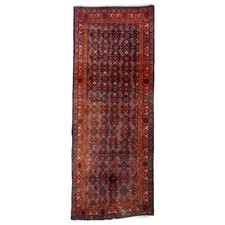 Tappeto Bidjar Antico Cotone Lana Nodo Grosso Iran 280 x 110 cm