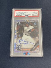 2019 Bowman Chrome Riley Greene Sparkles Refractor Auto 16/71 PSA 9