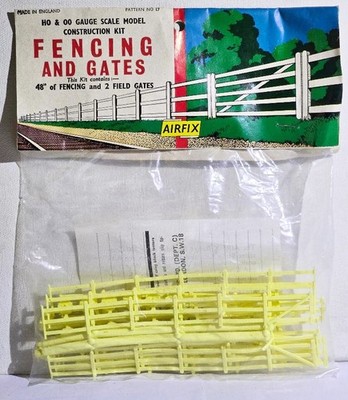Airfix Fencing & Gates 48'' of Fence 2 Gates HO/OO Gauge Model RR Unopened Bag