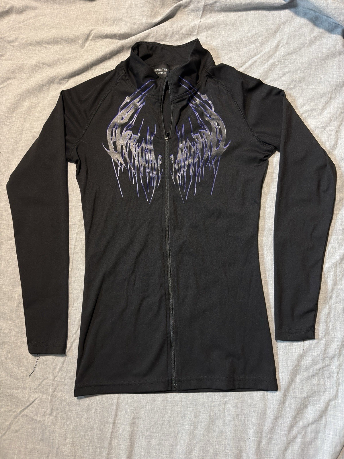 Breathe Divinity Men’s Black ZipUp Jacket Compression