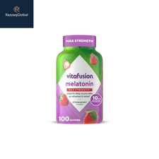 vitafusion Melatonin 10mg Gummies Strawberry, Sleep Aid, 100 Ct