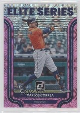 2022 Panini Donruss Elite Series Pink Fireworks Carlos Correa #ES-5 5y7
