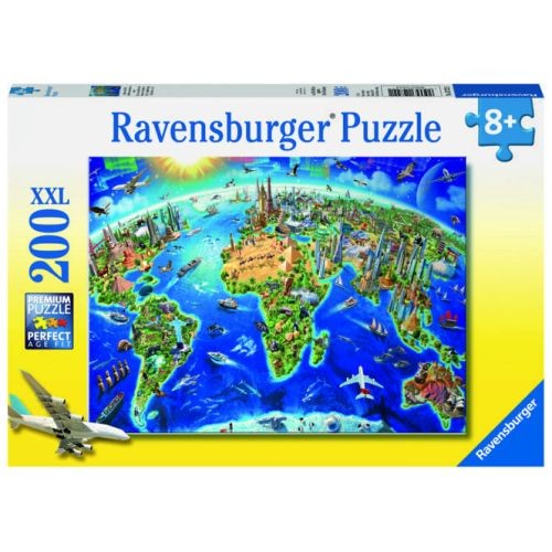 Ravensburger Multicolore Grande, Vasto Mondo (200 Pezzi) - Immagine 3