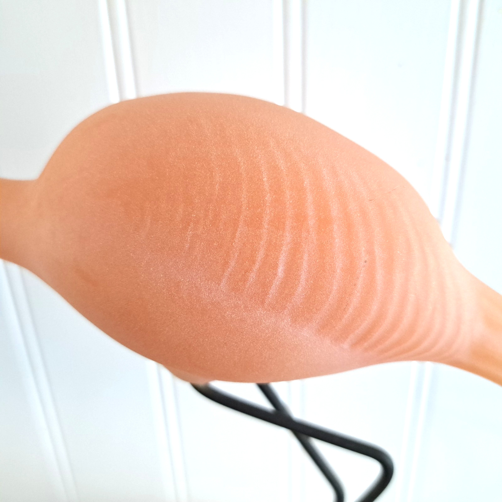 Vintage John Perry Satin 13" Flamingo Moon Egg Base