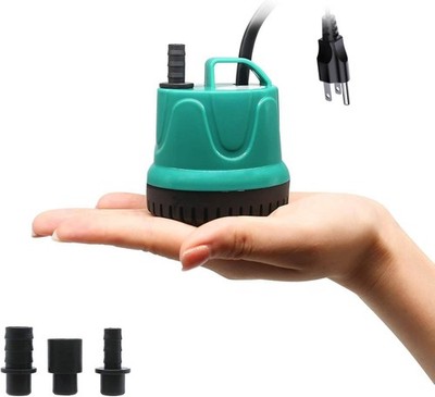 Upettools Submersible Water Pump, Ultra Silence Circulation 79GPH 5W, Green 