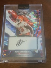 Ruke Orhorhoro signed card autographed limited edition numbered falcons 1/3