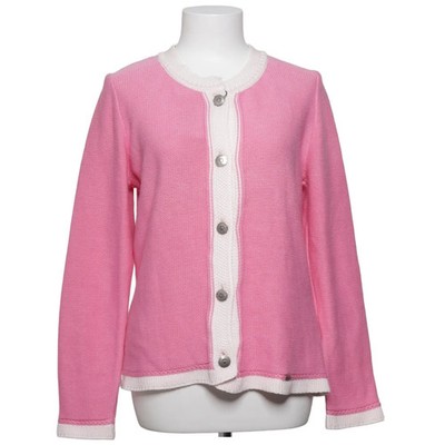Giesswein, Strickjacke, Damen, Größe: 38, Pink/Weiß, Baumwolle, Sonstiges #BEk