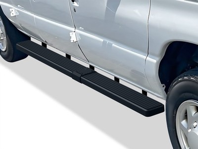 iBoard Running Boards 6-inch Matte Black Fit 99-14 Ford Econoline Full Size Van