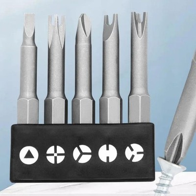 5 7 13Pcs Special-Shaped Screwdriver Bit Set 1.97 in   U-Shaped Y-Type, Triangle