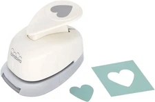 Bira Craft 5/8 inch Heart Shape, Valentine’s Day Punch, Lever off-white 