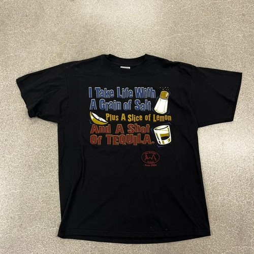 Vintage Men’s Jerzees Large San Antonio Texas Fiesta 2004 Drinking T-shirt