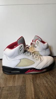 Nike Air Jordan 5 Fire Red 2013 US12 EU46 OVP Lace Locks - Heel Drag